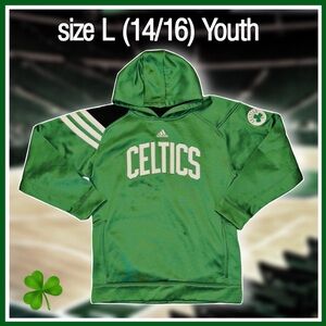 youth CELTICS fan gear HOODIE size L (14/16)
